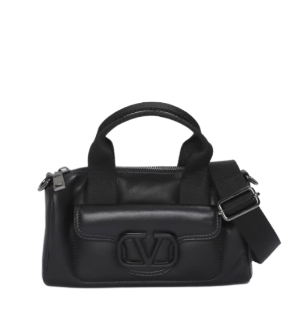 V logo signature clutch bag