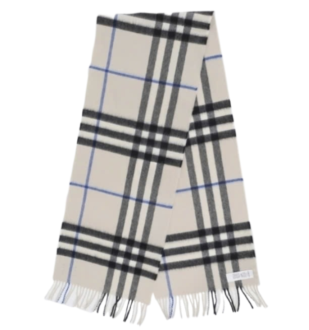 Checked Cashmere Scarf