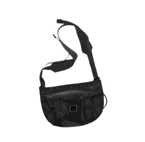 Face Motif Crossbody Bag Black