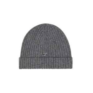 Logo embroidered wool beanie