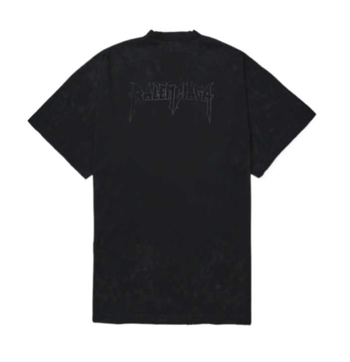 Oversized Short Sleeve T-Shirt - Washed Black