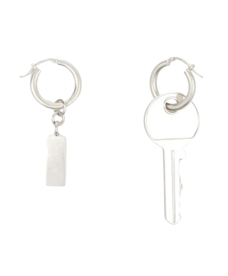 Number logo earrings 