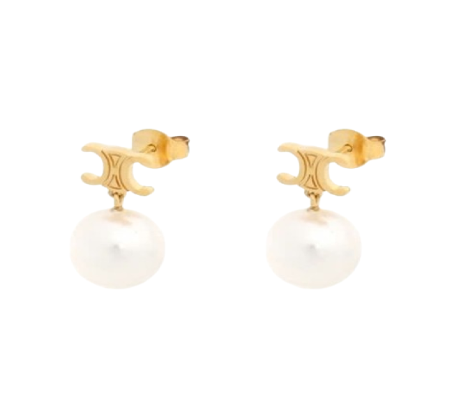 Triomphe pearl earrings