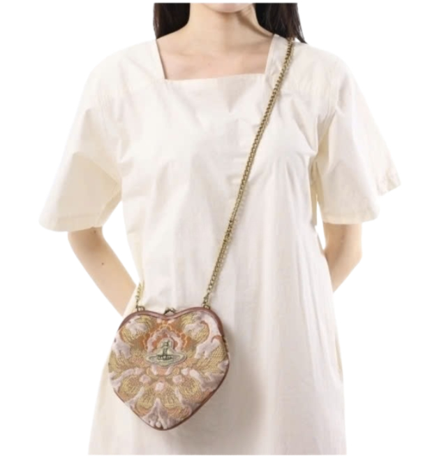 Bell Heart Frame Shoulder Bag