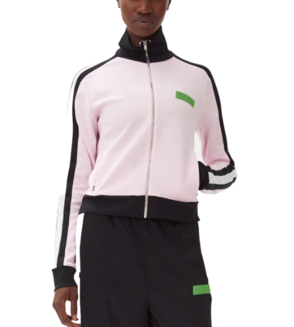 Sporty Jersey Tracksuit Jacket