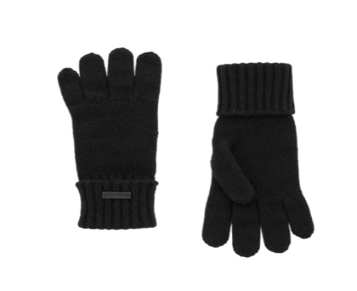 Cashmere logo gloves