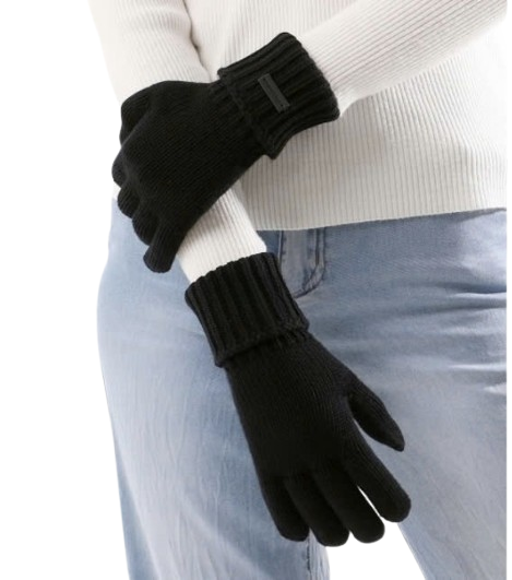 Cashmere logo gloves