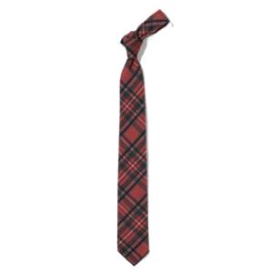 Tartan Check Corduroy Tie