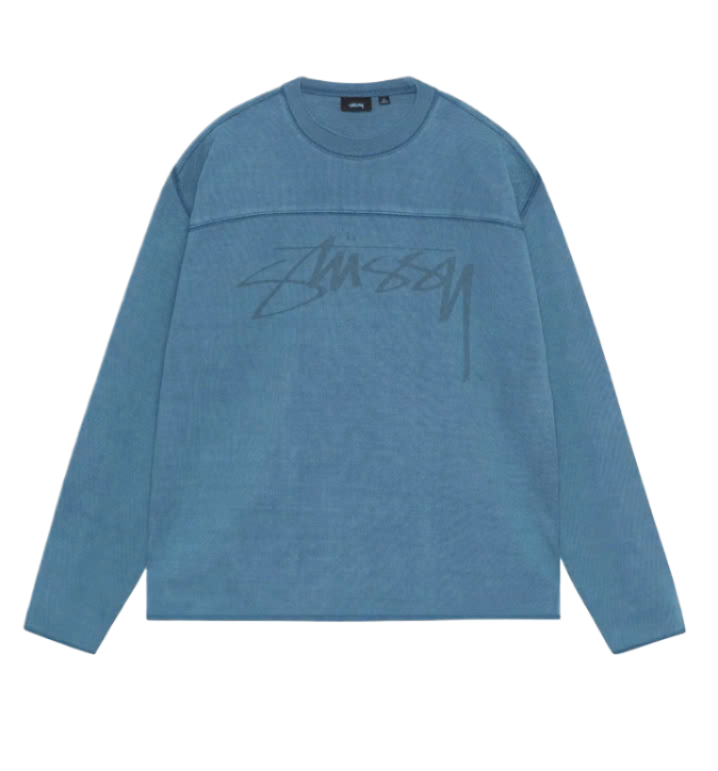 Football Crew Pigment Dyed Long Sleeve Tee