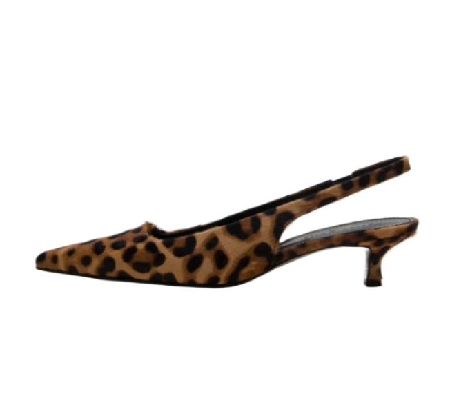 Leopard sling back kw2740 4cm slingback