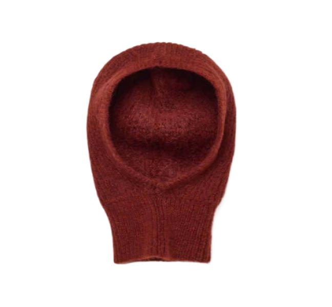 BUTTONS Rib Knit Balaclava