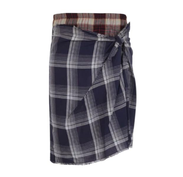 CHIPPENDALE WRAP SKIRT SHORTS