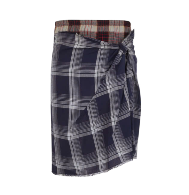 CHIPPENDALE WRAP SKIRT SHORTS