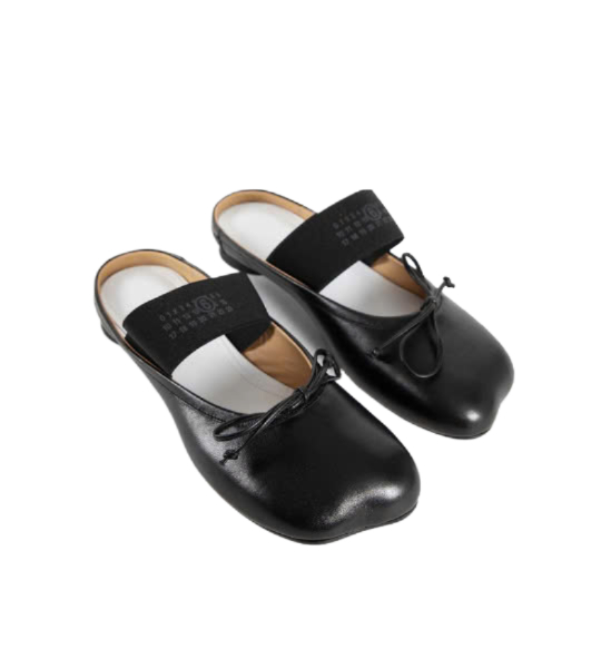 Anatomic leather flat shoes