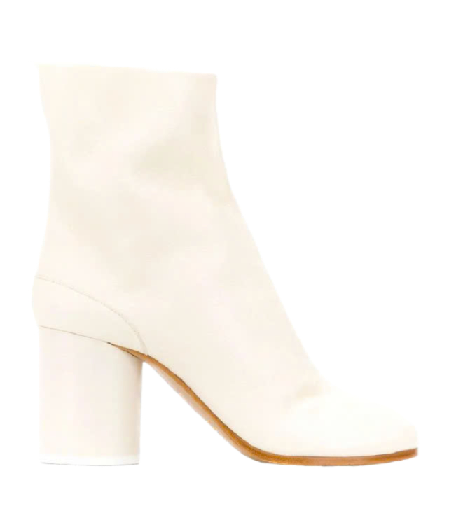 Tabi ankle boots White