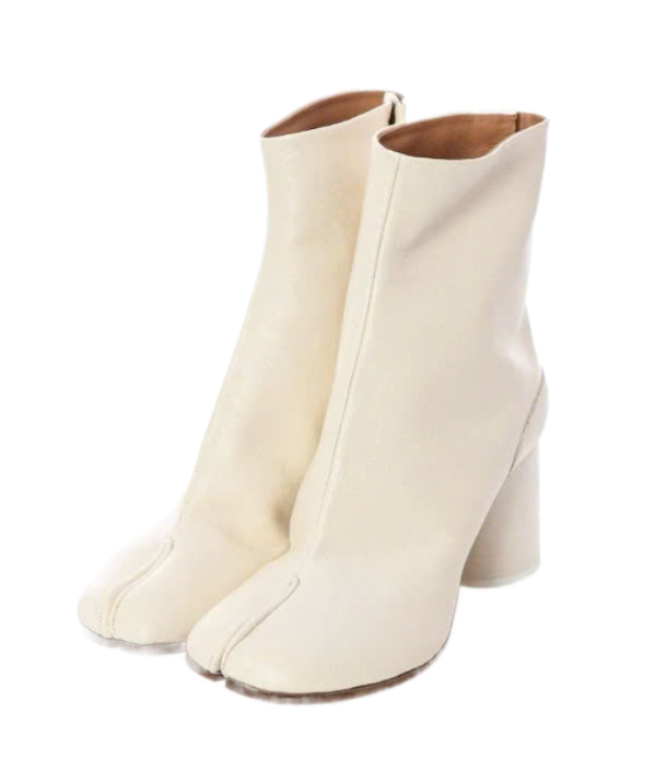 Tabi ankle boots White