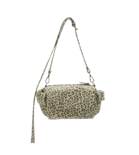 STUD POCKET BAG IN LEOPARD