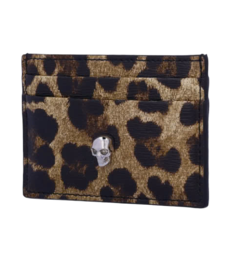 Skull Card Holder - Leopard