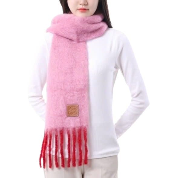 Mohair wool scarf