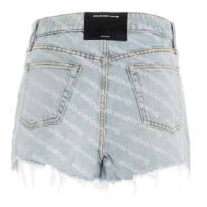 24SS Blue All-Over Bite Shorts Denim Jean