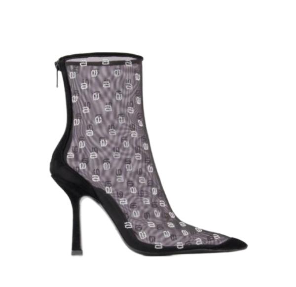 DELPHINE 105 MESH BOOTS HEEL