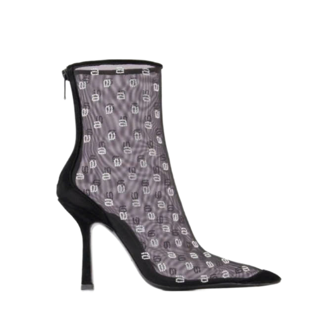 DELPHINE 105 MESH BOOTS HEEL