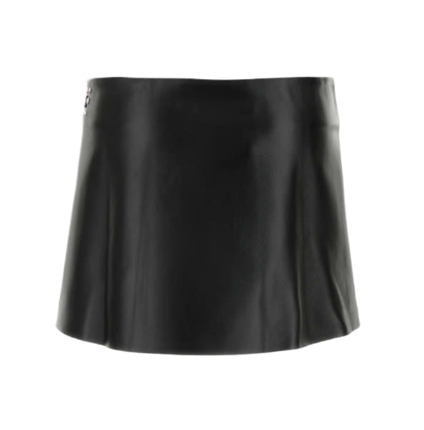 BLANCA Studded Leather Mini Skirt