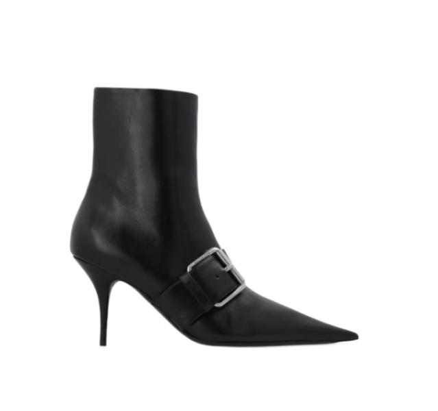 Buckle Strap Knife Ankle Boots