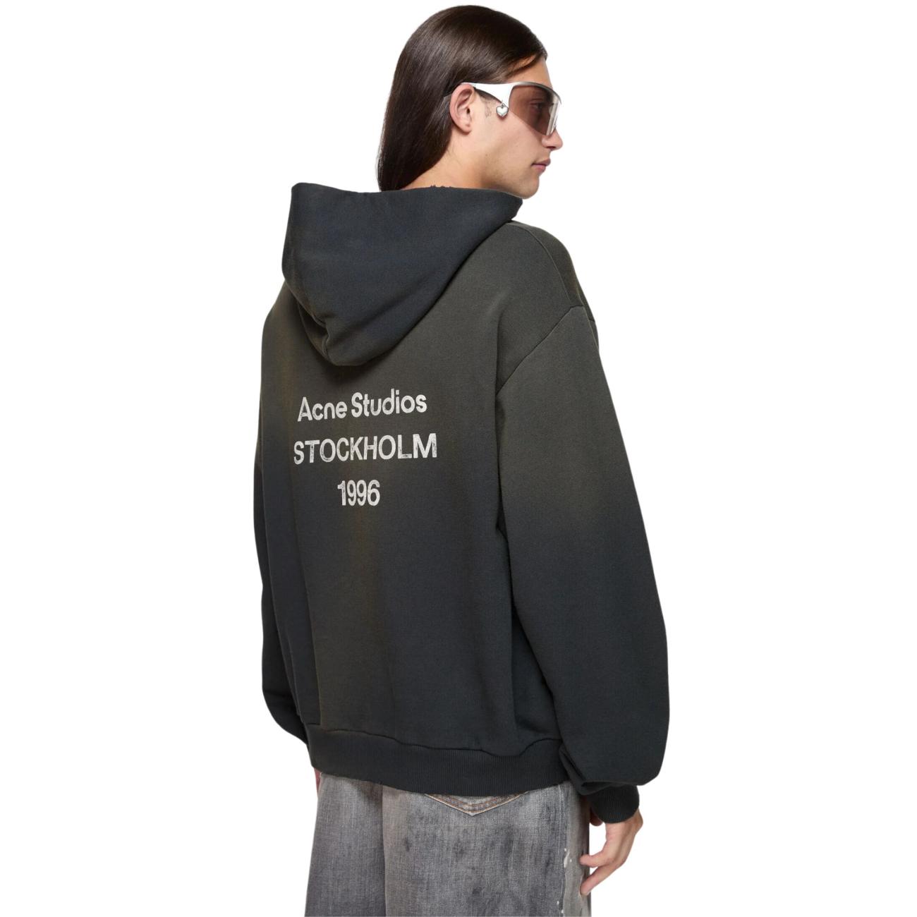 Acne Studios - Logo hooded sweater - Black