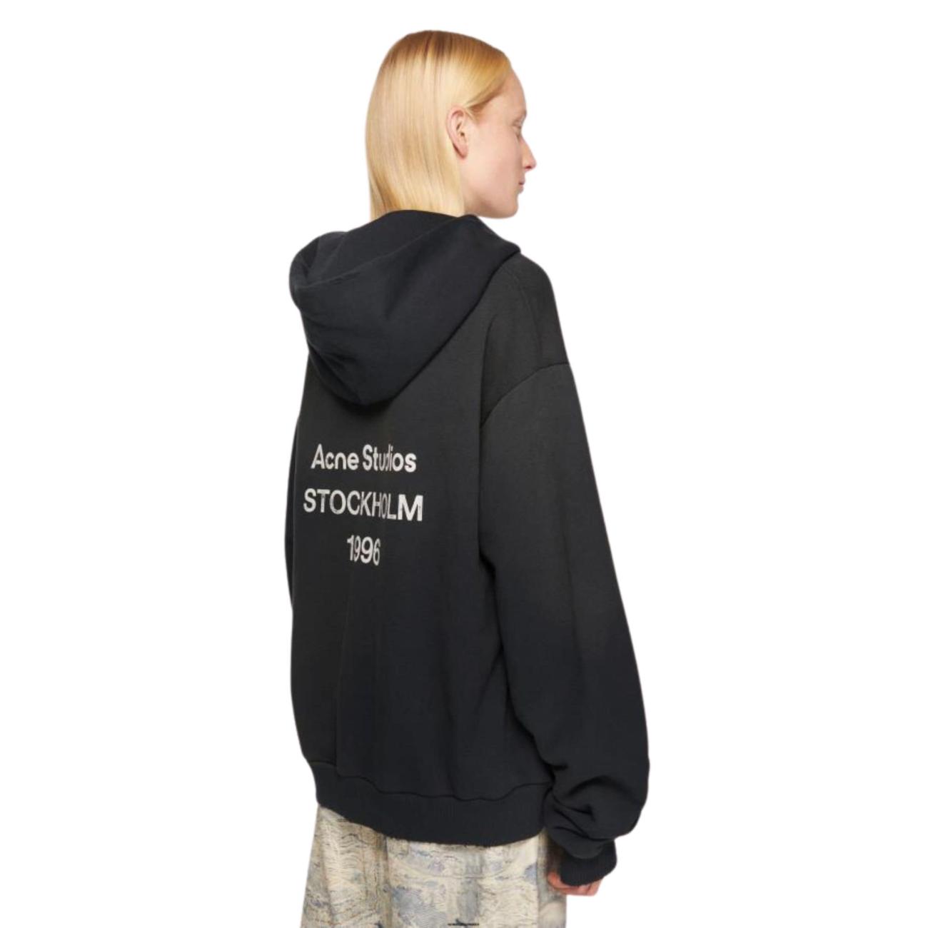 Acne Studios - Logo hooded sweater - Black