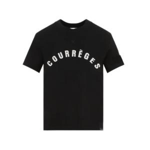 Courrèges AC logo printed short sleeve t-shirt