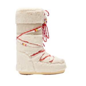 Icon shearling detail high boots