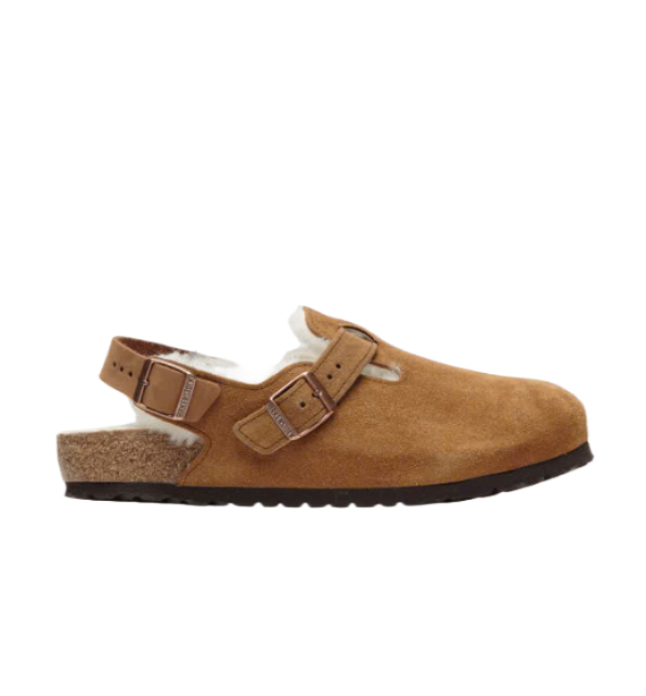 Tokyo Shearling Suede Sandals