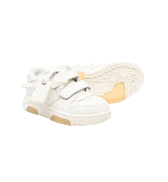 OFF-WHITE KIDS OOO OUT OF OFFICE STRAPS SNEAKERS WHITE (BOY)