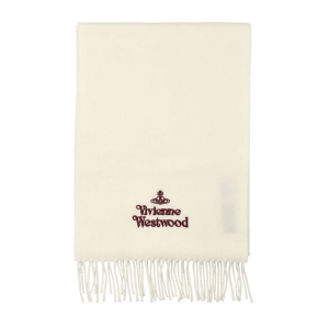 Embroidered logo scarf