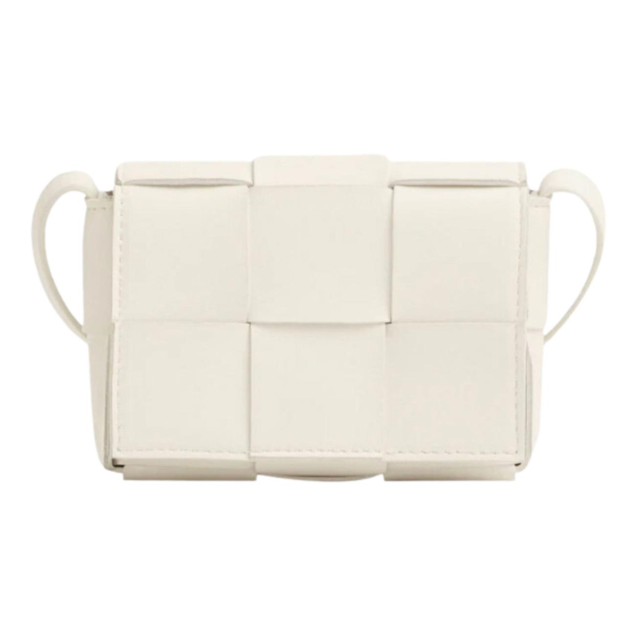 Bottega Veneta Mini Leather Cassette White