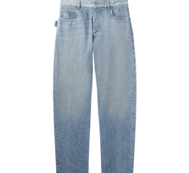 Straight Vintage Denim Pants - Mid Blue