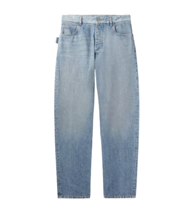 Straight Vintage Denim Pants - Mid Blue