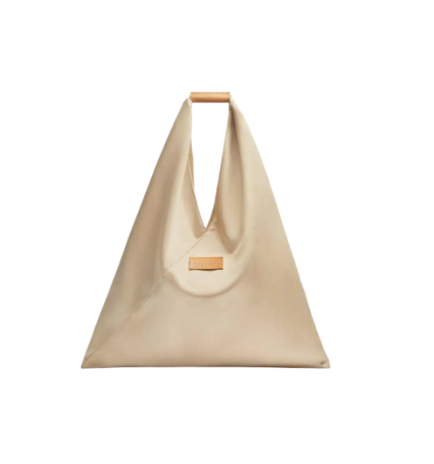 Satin Japanese Handbag Beige