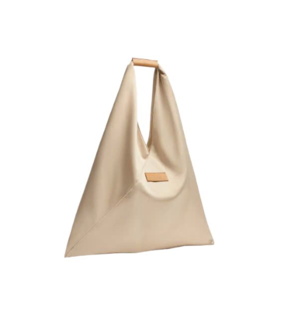 Satin Japanese Handbag Beige