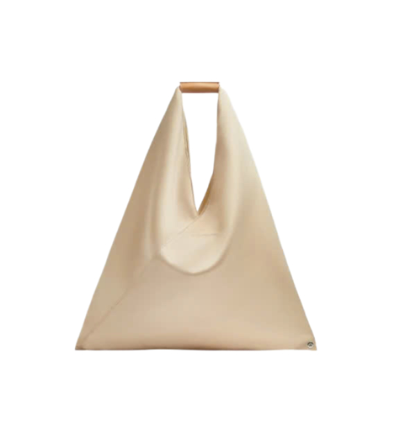 Satin Japanese Handbag Beige