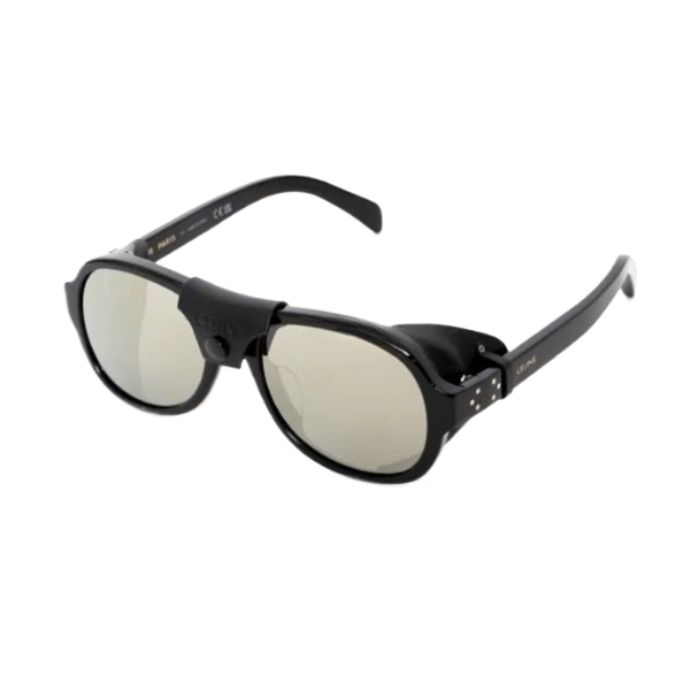 Black Frame 57 Sunglasses