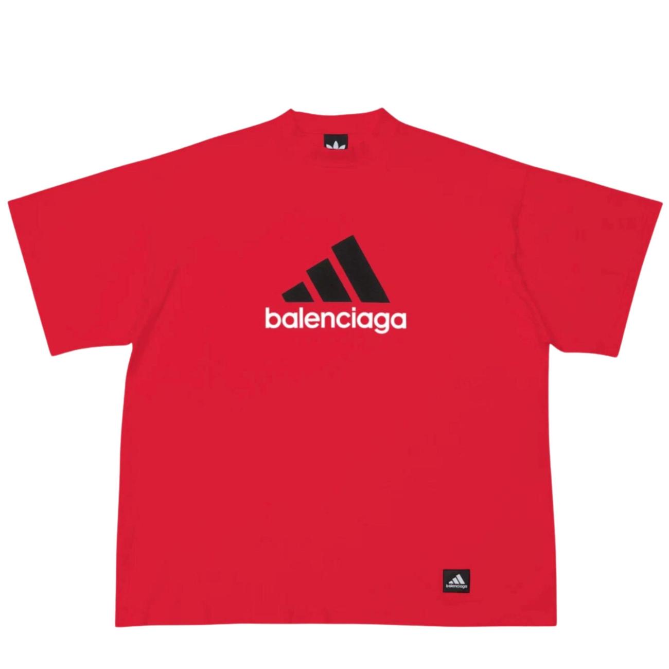 Balenciaga x Adidas Oversized T-Shirt Red