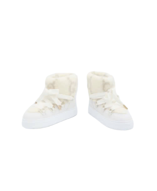 GG Detail Shearling Lace-Up Boots