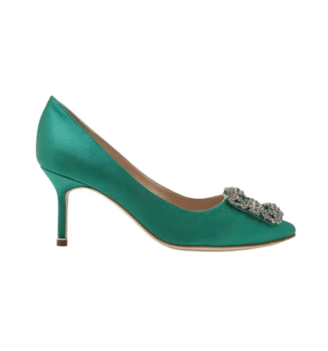 HANGISI Jewel Decoration Pumps Heel