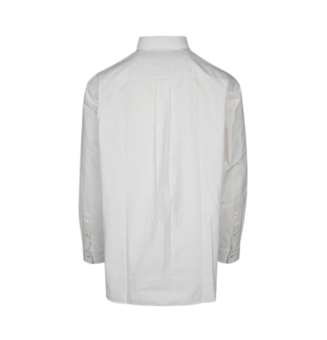 Logo embroidered cotton shirt