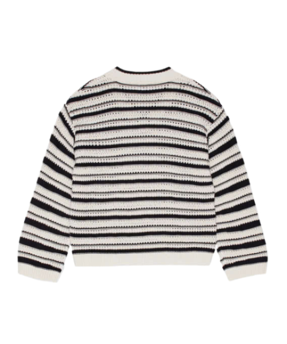 24FWSTRIPED VNECK JUMPER