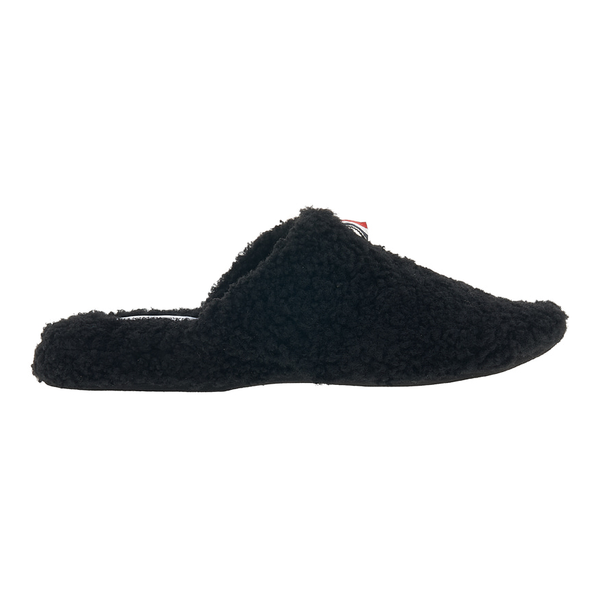 Men's Logo Tab Shearling Slippers