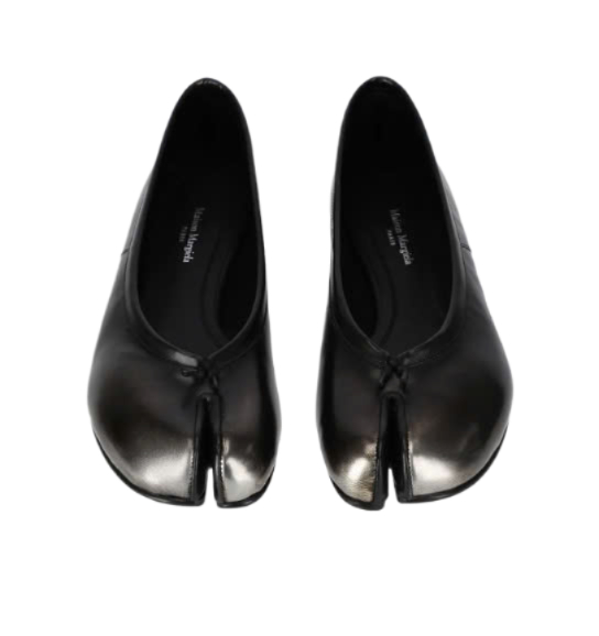 New Tabi Ballerina Flat Shoes - Silver:Gold:Black