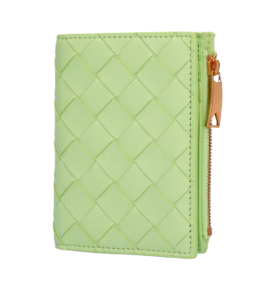 Intrecciato Half Wallet - Fennel